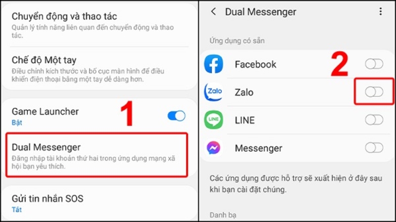 Cách cài đặt 2 Zalo trên điện thoại Samsung (ảnh 3)