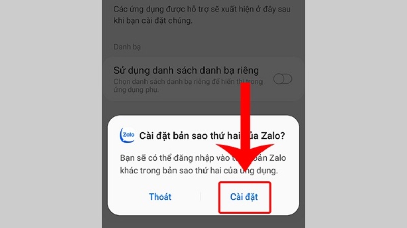Cách cài đặt 2 Zalo trên điện thoại Samsung (ảnh 4)