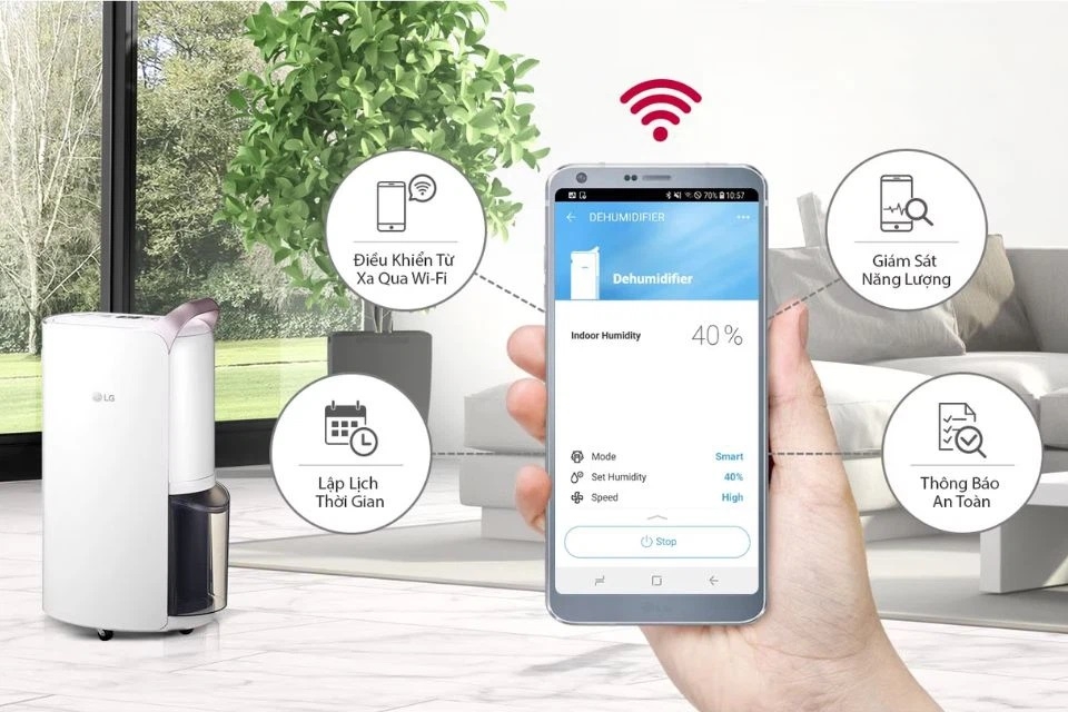 Máy hút ẩm LG 16L - MD16GQSE0