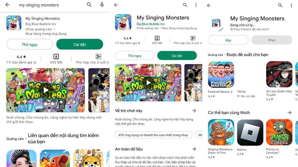 Giao diện chính thức của game