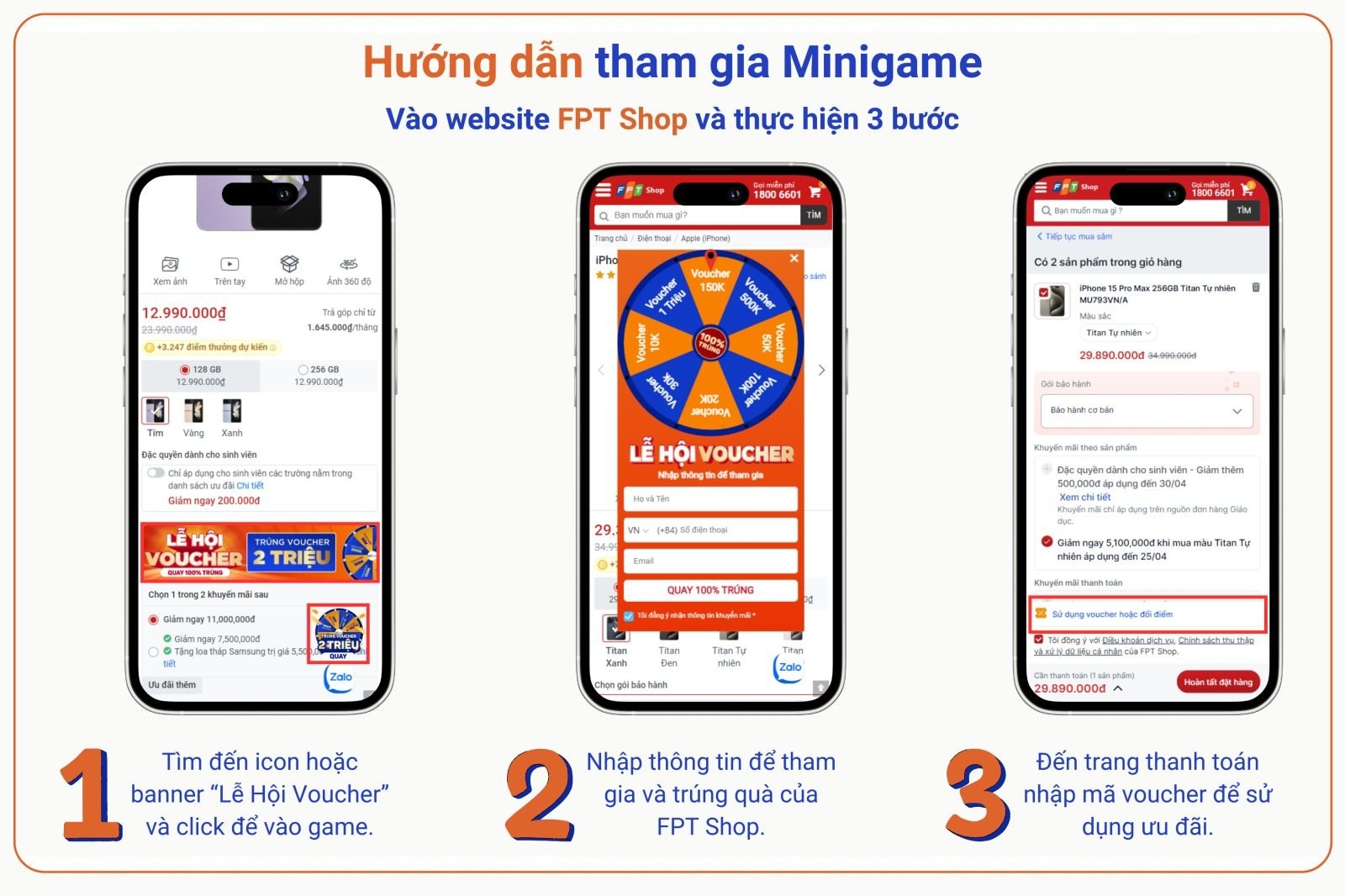 Lễ hội voucher: Ngàn voucher online với giá trị đến 2 triệu đồng, click để nhận ngay! 2