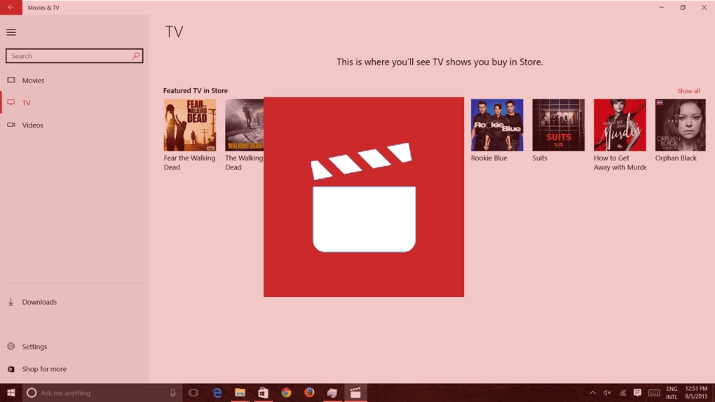 phần mềm xem video trên PC Movies & TV