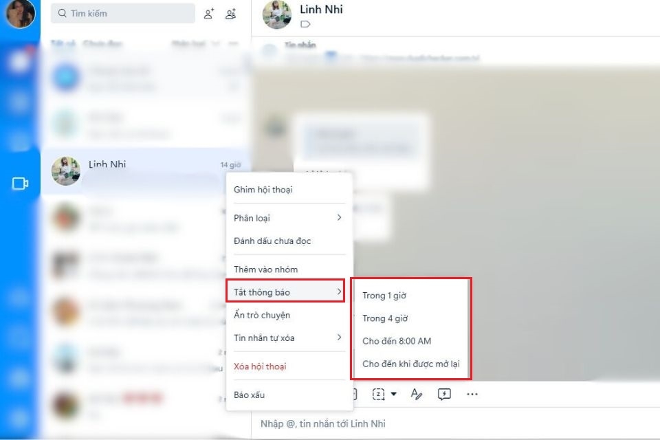 Tắt thông báo Zalo trên máy tính 6