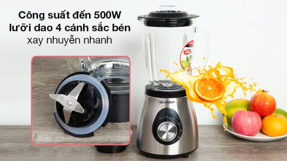 Máy xay sinh tố Sharp EM-S155GV-ST
