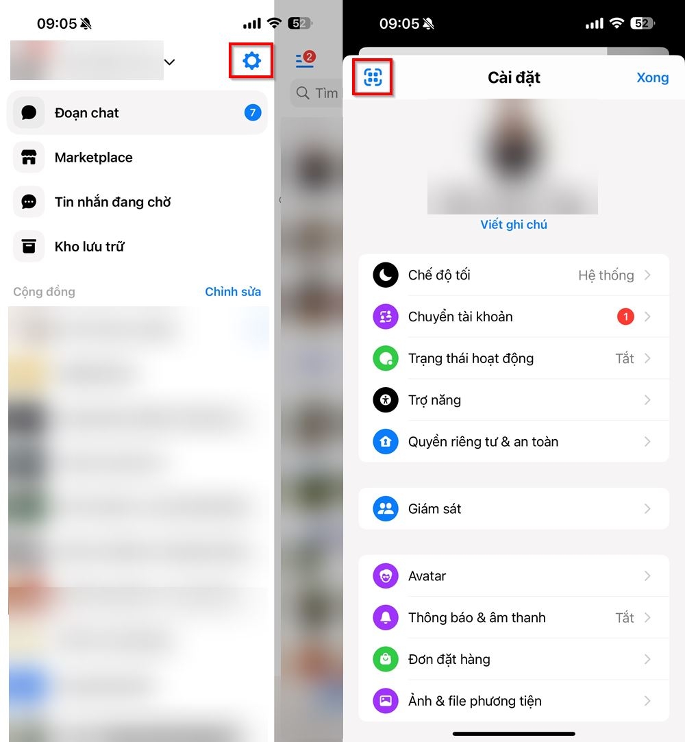 Cách xem mã QR Messenger của mình 2