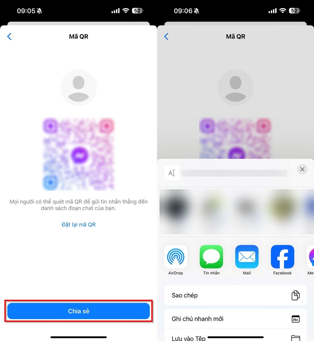 Cách xem mã QR Messenger của mình 3