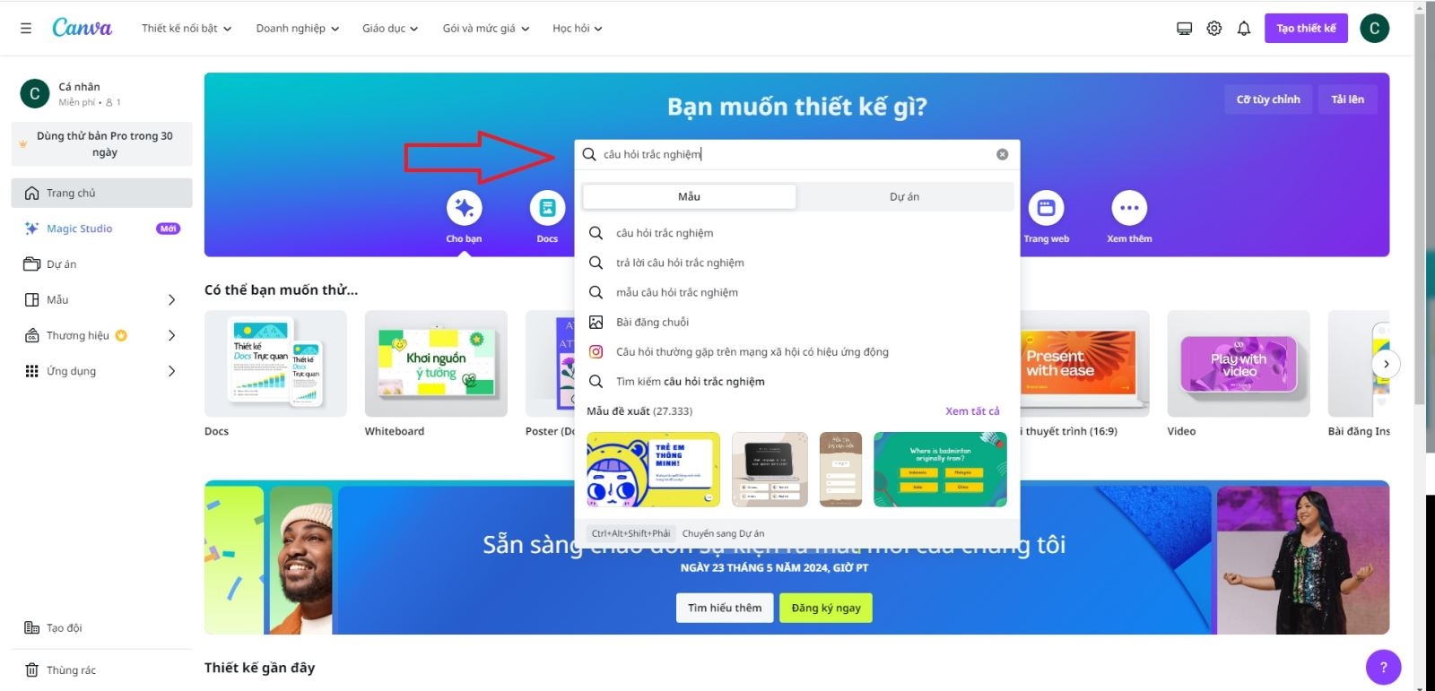 cách làm câu hỏi trắc nghiệm trên Canva 4