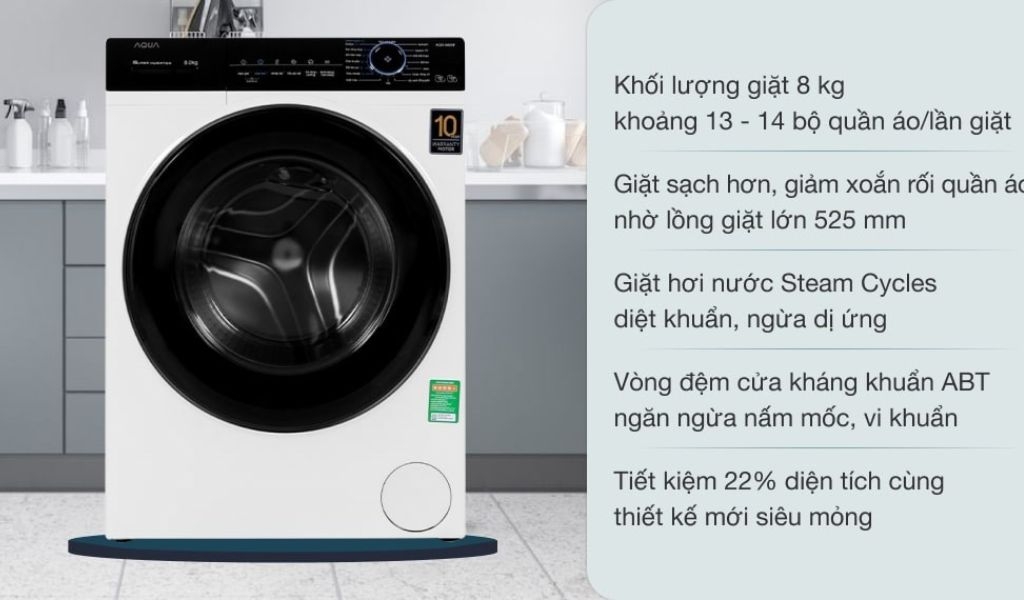 Công nghệ giặt Smart Dual Spray trên máy giặt Aqua là gì? Những tính năng khác của máy giặt Aqua 2
