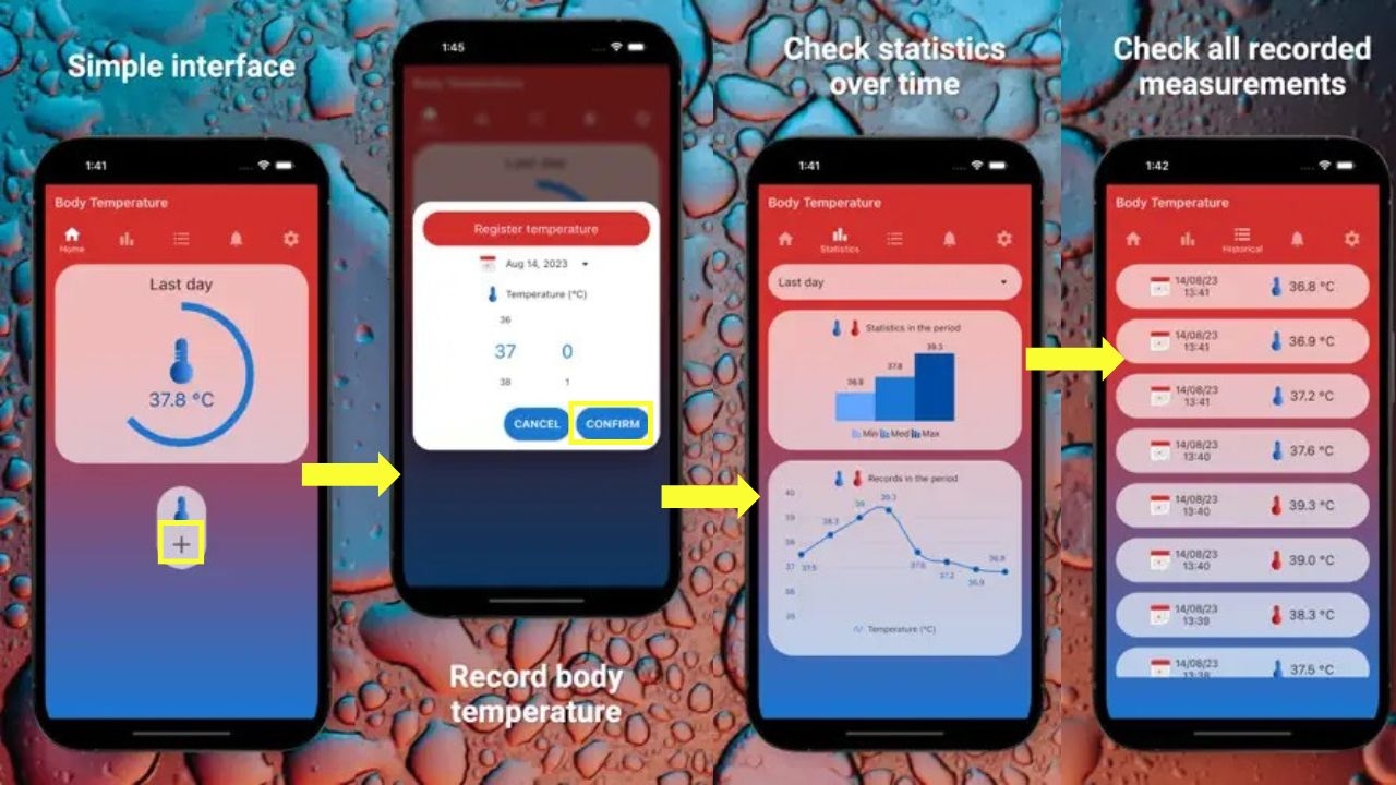 cách xem nhiệt độ phòng trên iphone bằng body temp hướng dẫn các bước