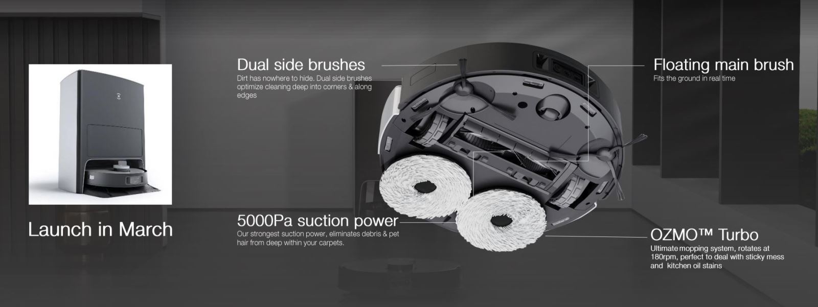 Floating Brush trên robot hút bụi: Giải pháp làm sạch hiệu quả cho mọi loại sàn nhà 2