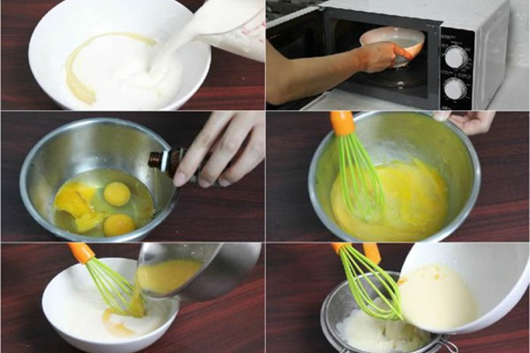 làm bánh từ trứng và sữa tươi 3