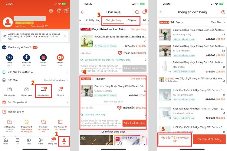 Cách hoàn tiền trên Shopee khi đã nhận hàng chi tiết nhất 1