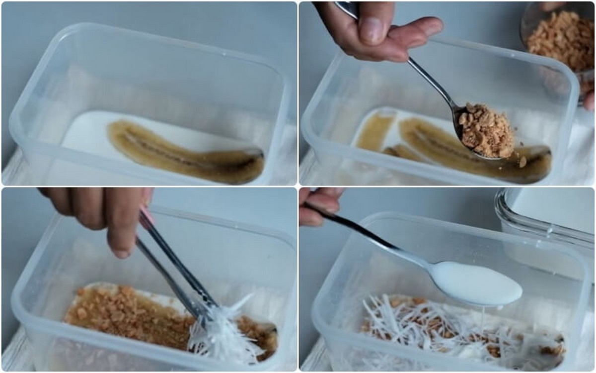 cách làm kem chuối không cần bột năng - hình 4