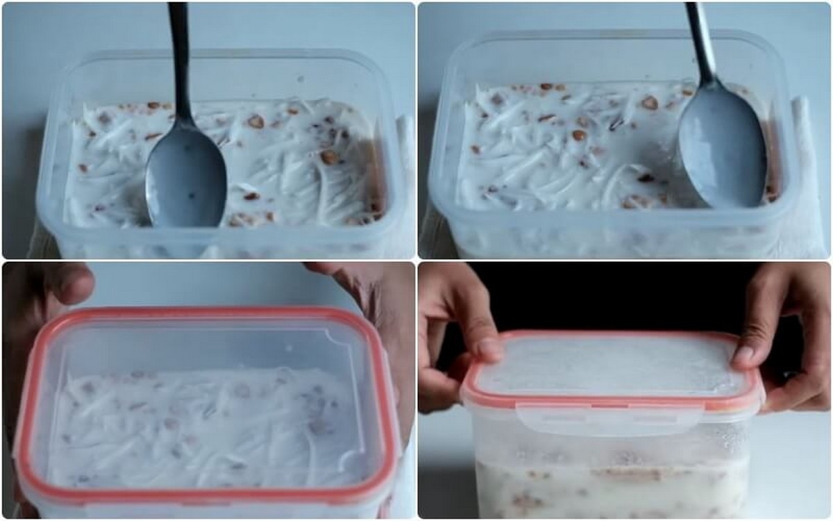 cách làm kem chuối không cần bột năng - hình 5
