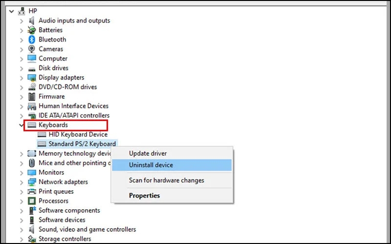 vô hiệu hóa bàn phím laptop (ảnh 4)