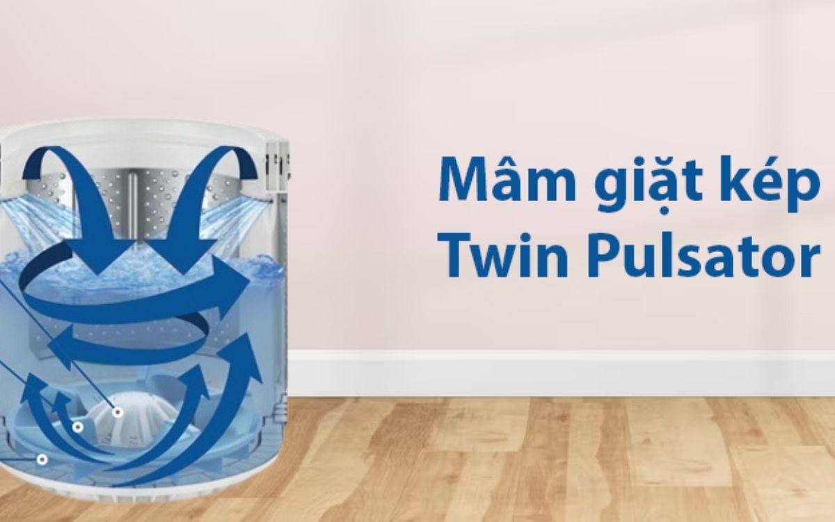 Mâm giặt kép Twin Pulsator (ảnh 4)