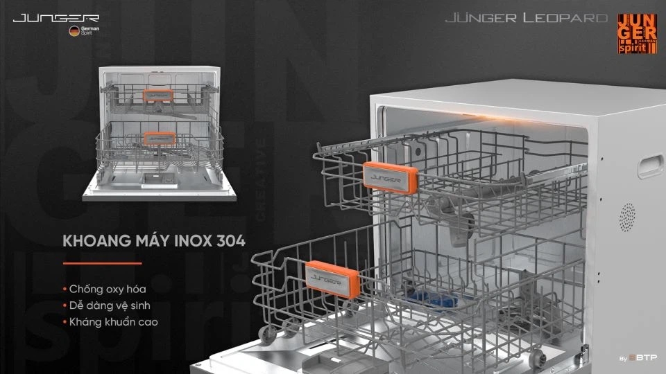 Máy rửa bát 10 bộ Junger DWJ-100