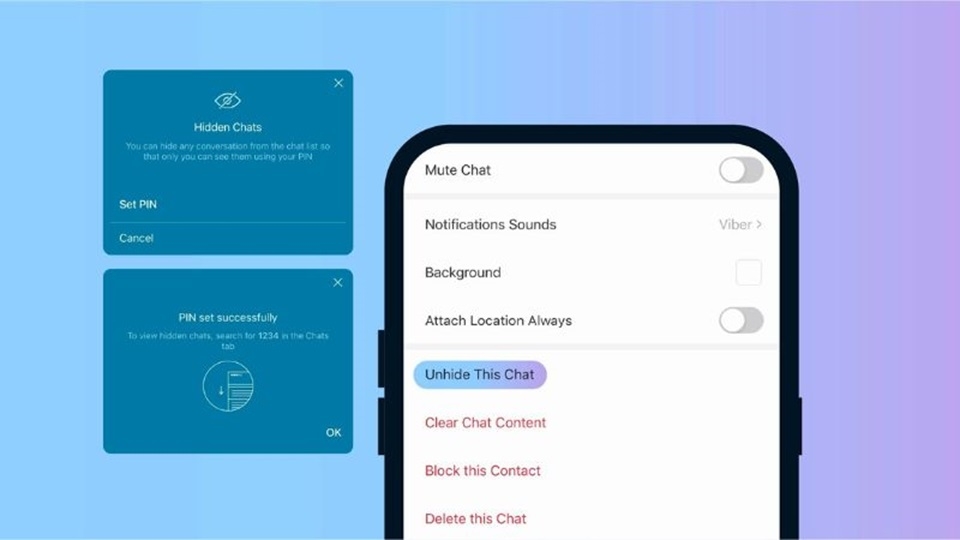 Viber cho phép người dùng xóa tin nhắn gửi đi bất kỳ lúc nào muốn