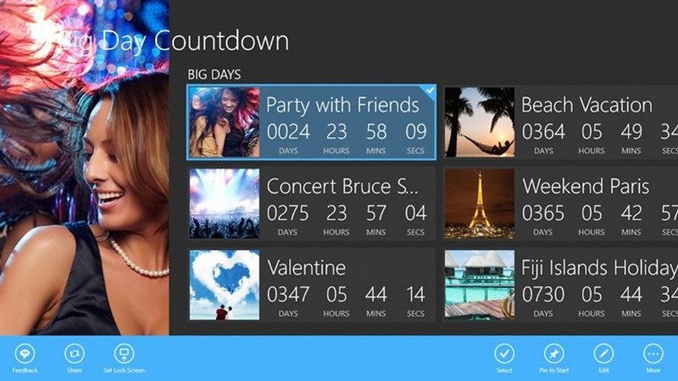 Final Countdown - Widget - Phần mềm đếm ngược ngày tháng chất lượng