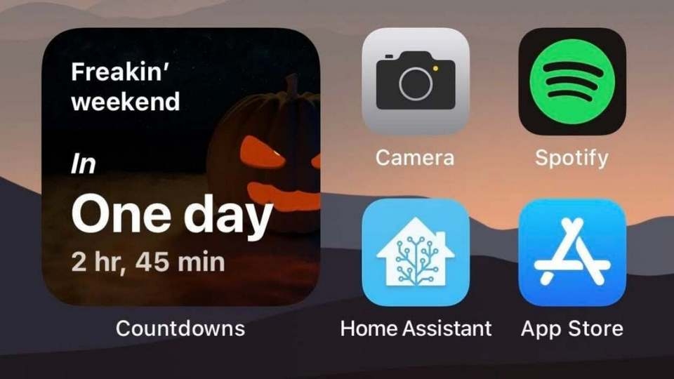 Phần mềm đếm ngược ngày tháng tối ưu Countdown Widget