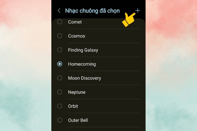 Cách đổi nhạc chuông báo thức dùng âm báo có sẵn (hình 3)