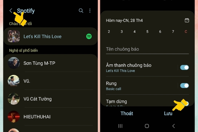 Cách đổi nhạc chuông báo thức dùng danh sách phát Spotify (hình 2)