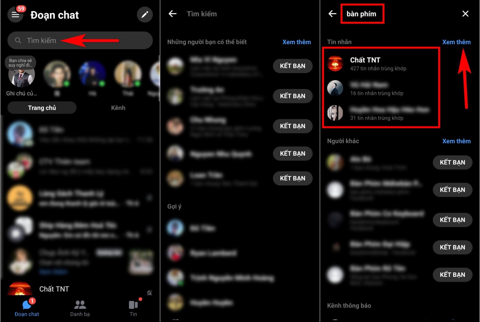xem lại tin nhắn cũ trên Messenger 2