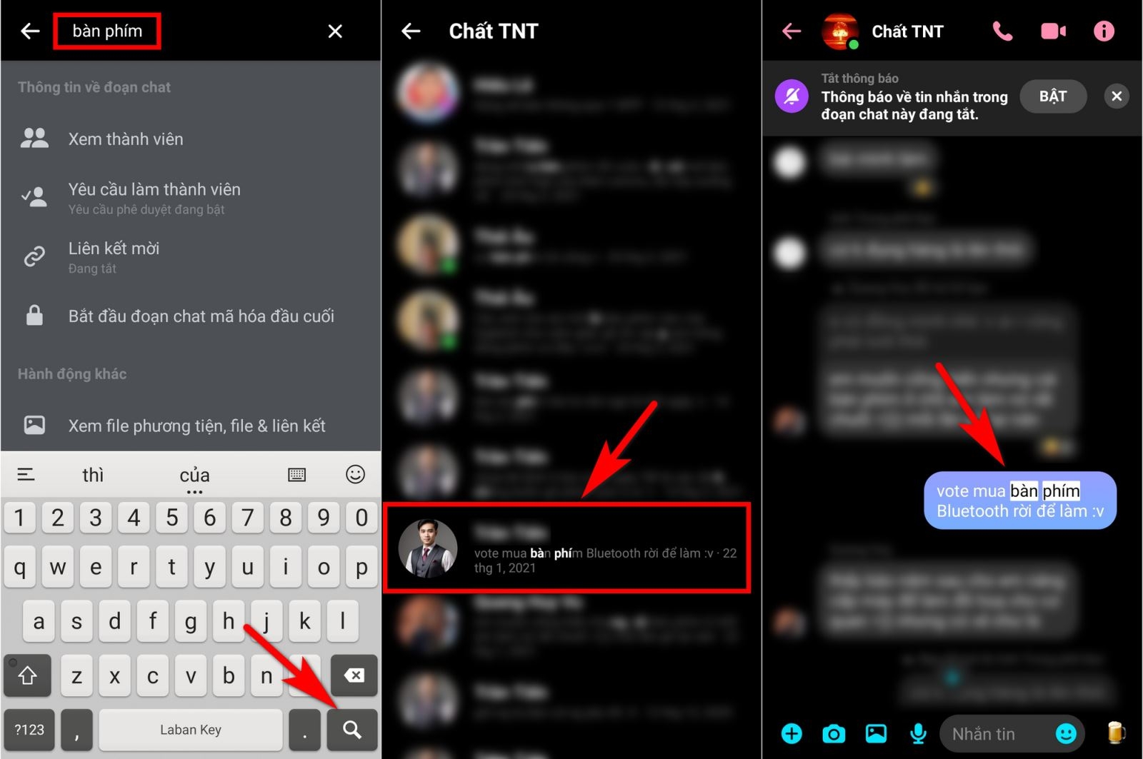 xem lại tin nhắn cũ trên Messenger 5