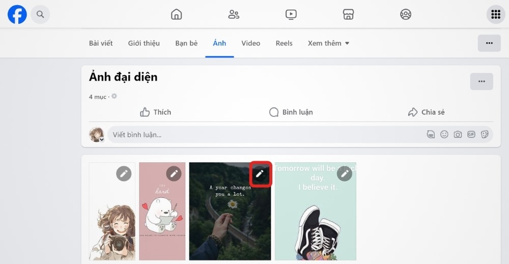 Cách đặt lại ảnh đại diện cũ vẫn giữ like (ảnh 5)