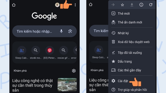 Hướng dẫn thay đổi ngôn ngữ Google Chrome trên điện thoại Android (hình 1)
