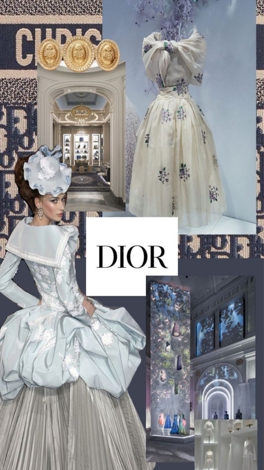 Hình nền Dior cho iPhone dạng&nbsp;Collage art (hình 2)