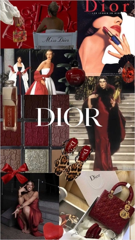 Hình nền Dior cho iPhone dạng&nbsp;Collage art (hình 3)
