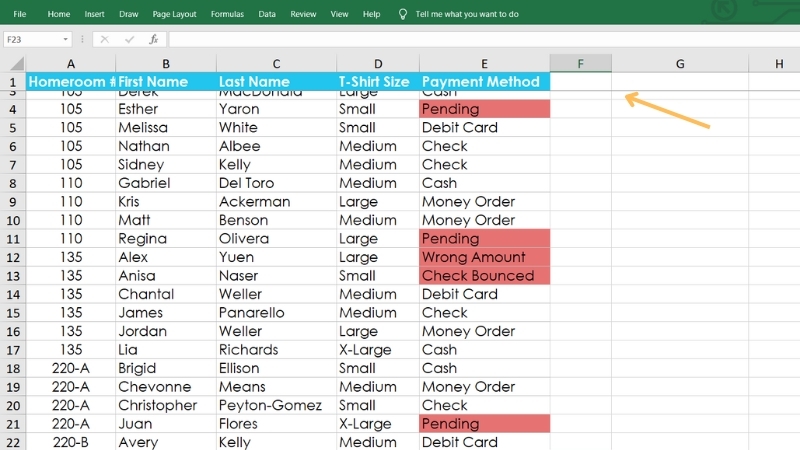 Cách ghim dòng đầu tiên (hình 2)