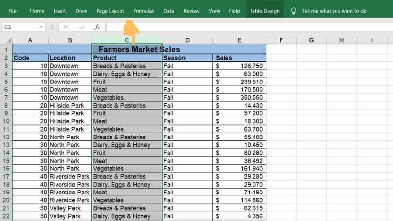 Cách ghim nhiều cột (hình 1)
