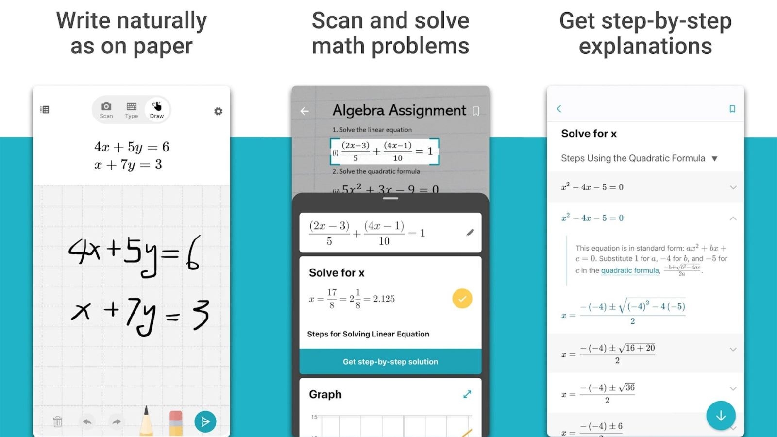 phần mềm giải toán bằng camera Microsoft Math Solver