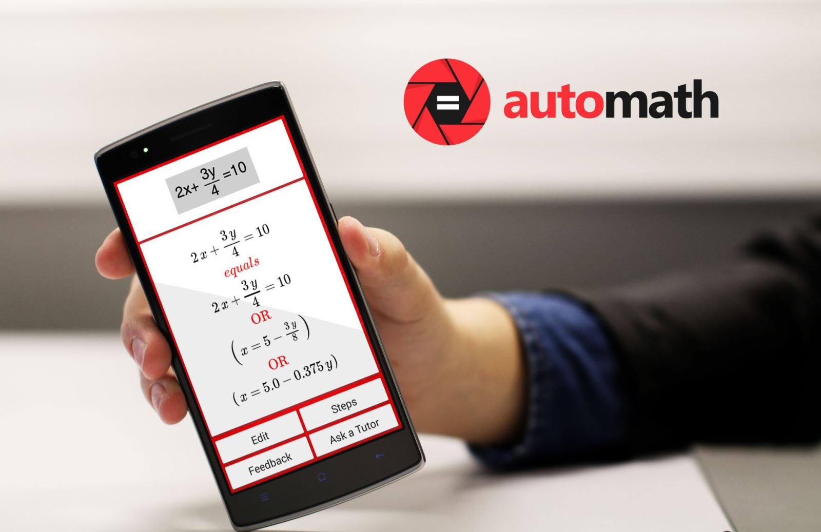 phần mềm giải toán bằng camera Automath