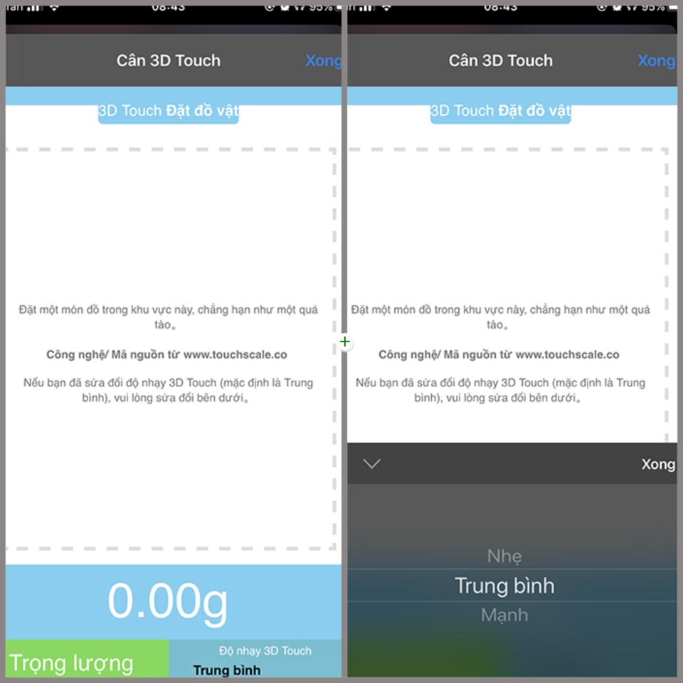 Cân 3D Touch online 6