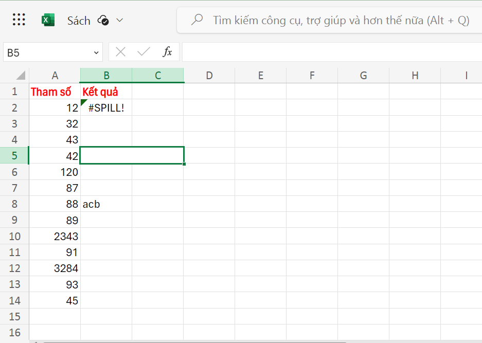 Lỗi #SPILL là gì? Cách khắc phục lỗi nhanh chóng trong Excel 13