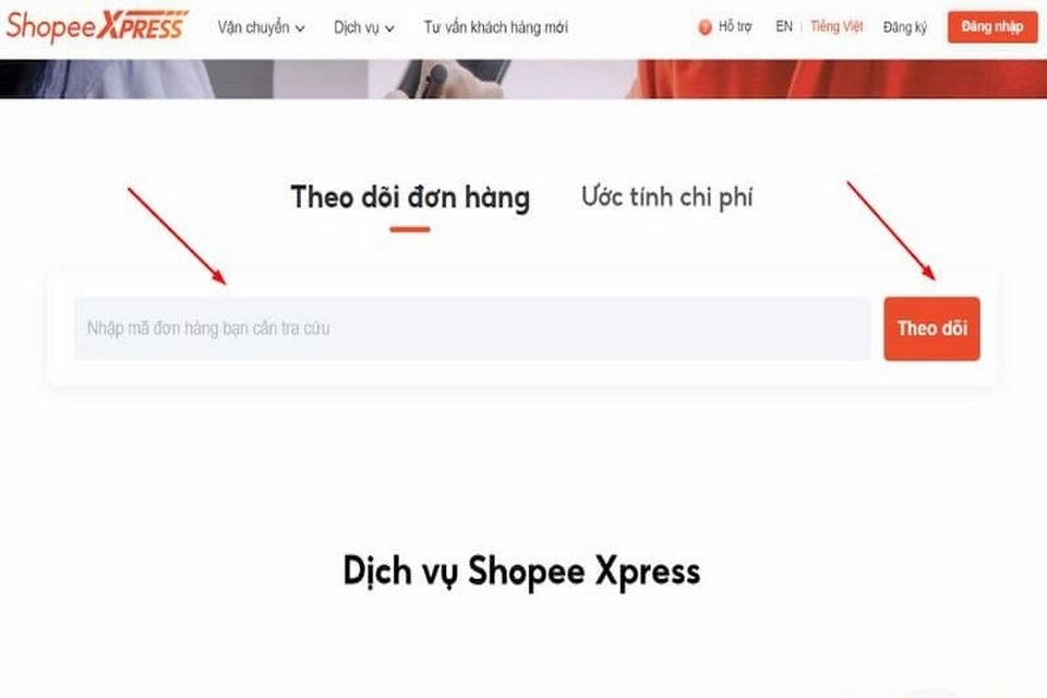 Giao diện website chính thức của Shopee