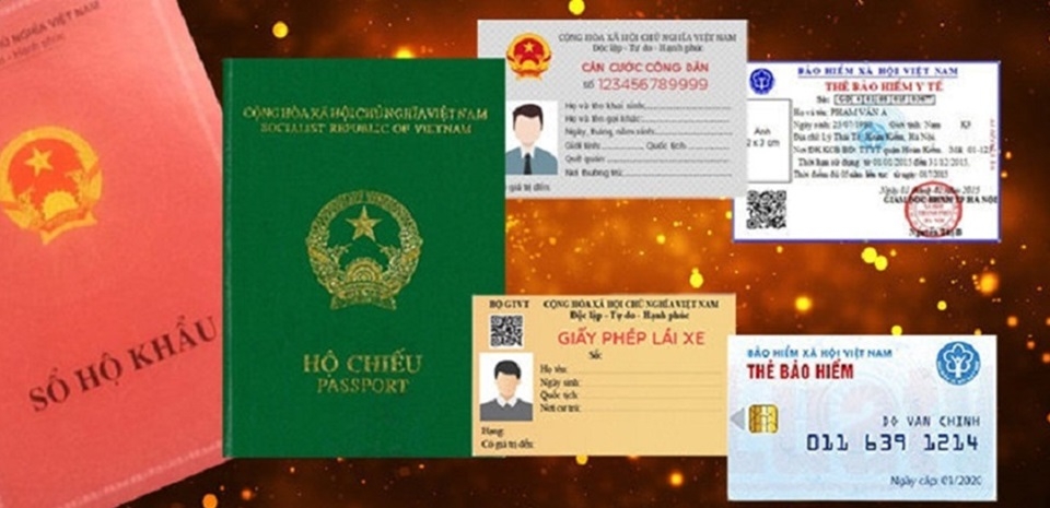 Các loại giấy tờ có thể sử dụng để xác minh danh tính
