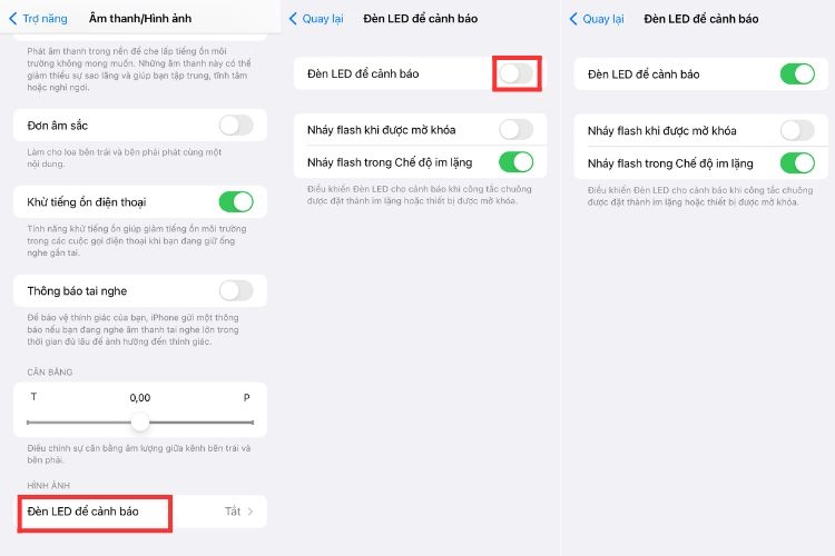 cách tắt đèn flash thông báo của iPhone (hình 3)