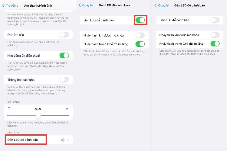 cách tắt đèn flash thông báo của iPhone (hình 6)