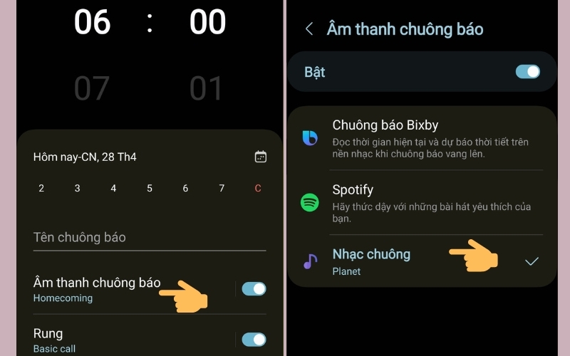Cách cài nhạc chuông báo thức cho Samsung từ TikTok 2