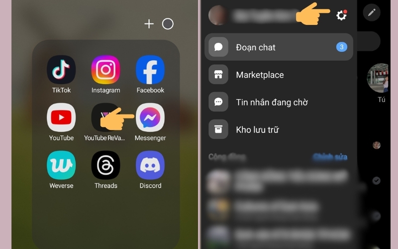 Cách cài nhạc chuông Messenger từ TikTok 1