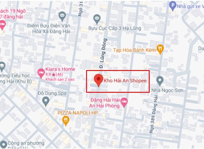 Vị trí của Kho 24 HPG Hai An SOC trên bản đồ