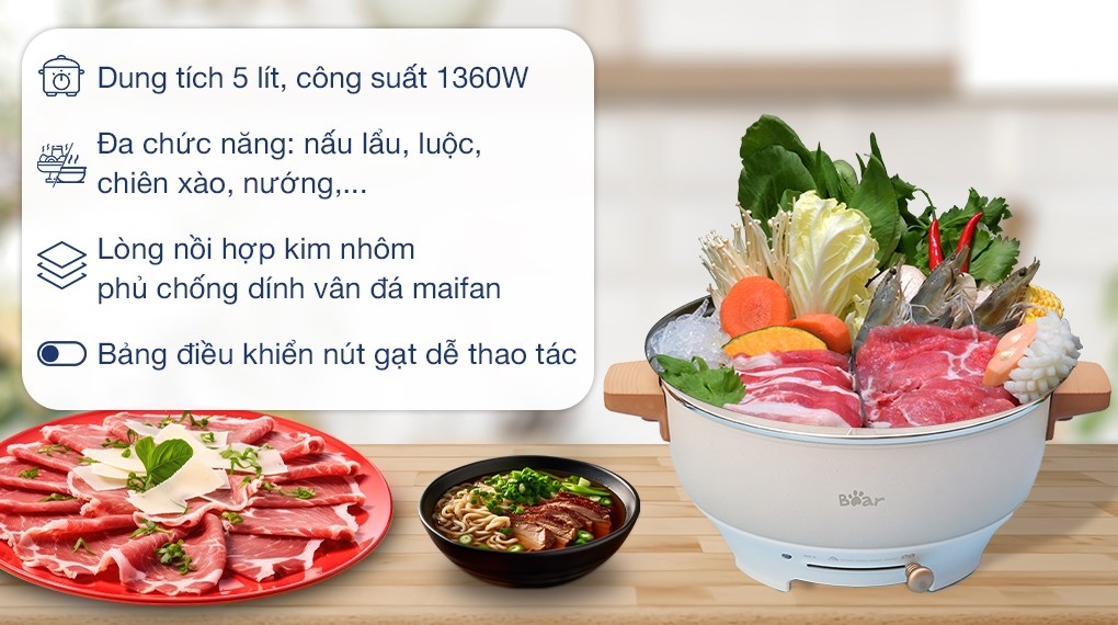 top nồi lẩu điện 5 lít tốt nhất 2024 (ảnh 5)