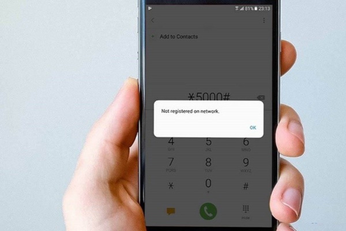 điện thoại Samsung báo không được đăng ký vào mạng - hình 1