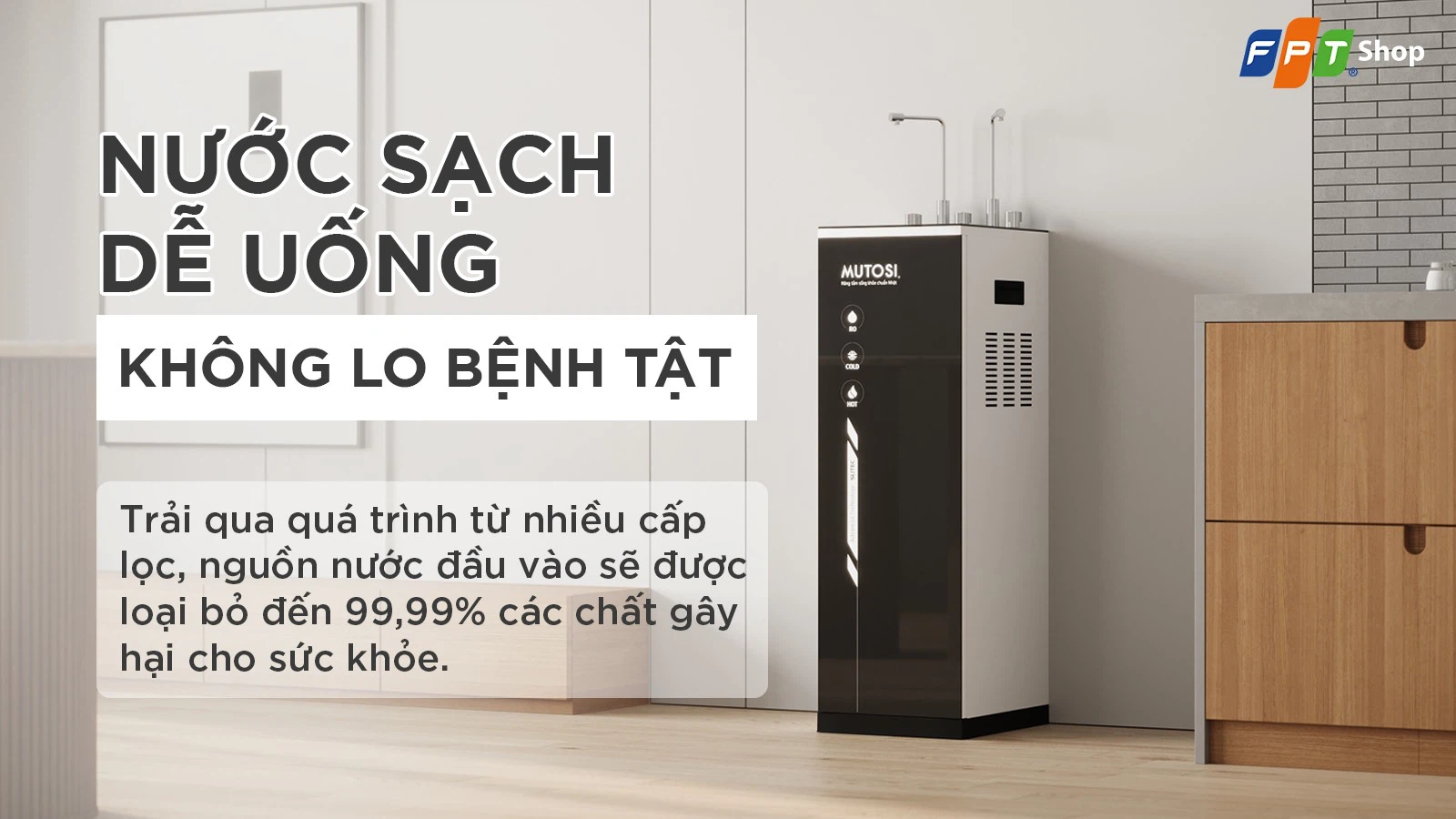 Máy lọc nước nóng lạnh RO Mutosi MP-S1011