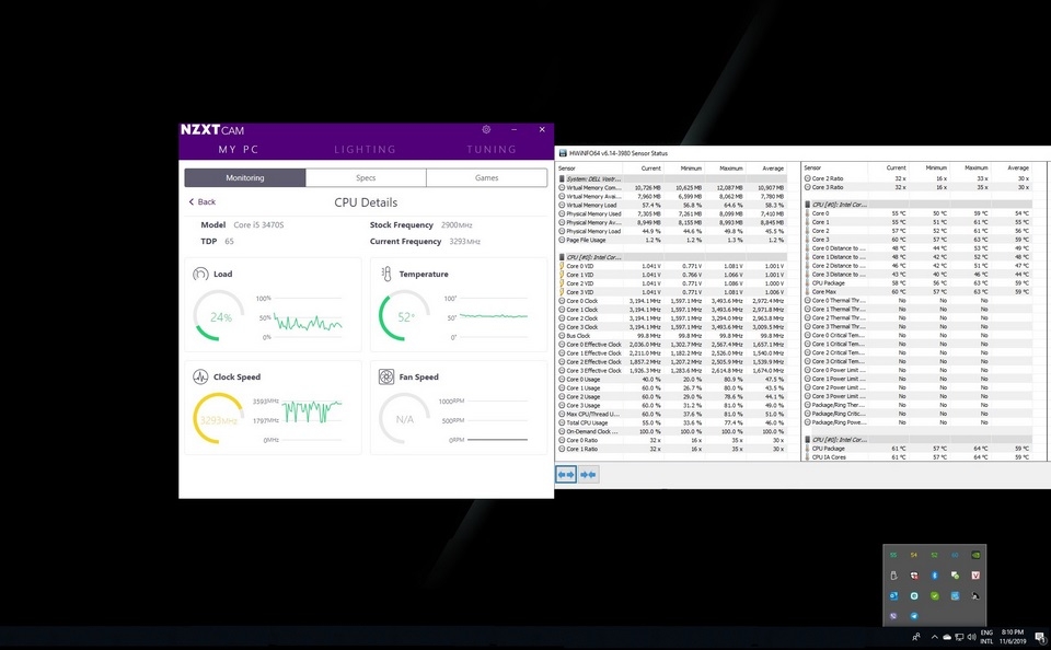 Nzxt’s CAM Software - Phần mềm đo nhiệt độ laptop