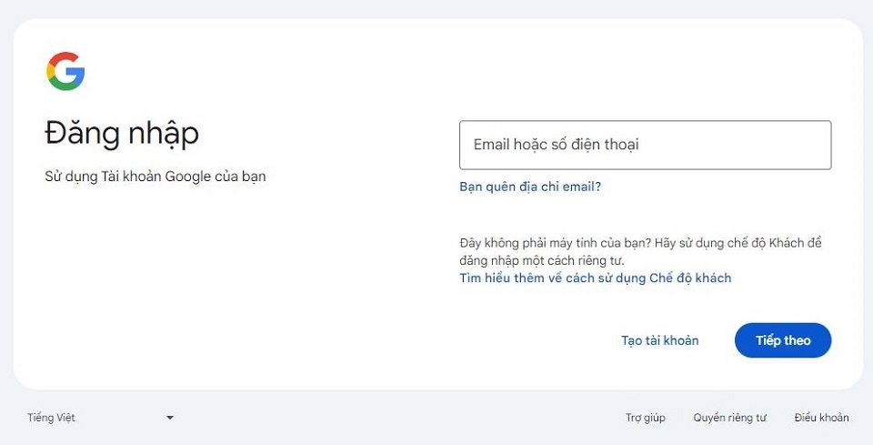 Docs.google.com đã từ chối kết nối 5